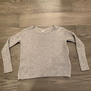 Banana Republic Grey Wool Zip Pullover Sweater XS